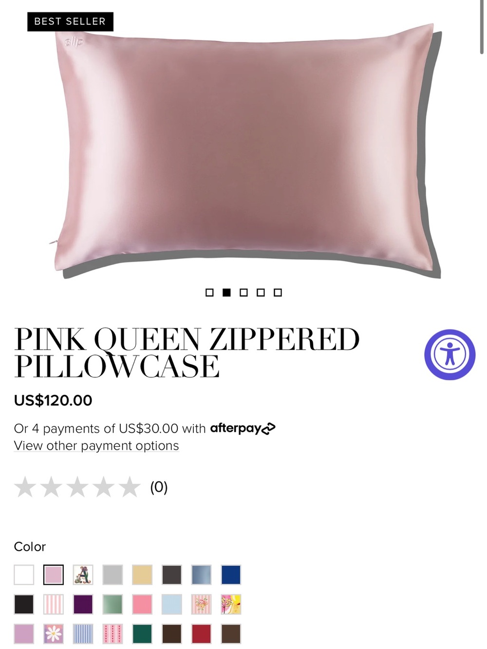 Slip silk pillow cover